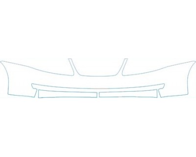 PAINT PROTECTION KIT - 2005 SATURN ION SEDAN 3 BUMPER KIT - PRECUT PPF CLEAR BRA WRAP