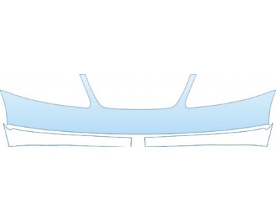 PAINT PROTECTION KIT - 2005 SATURN ION SEDAN 3 BUMPER KIT - PRECUT PPF CLEAR BRA WRAP