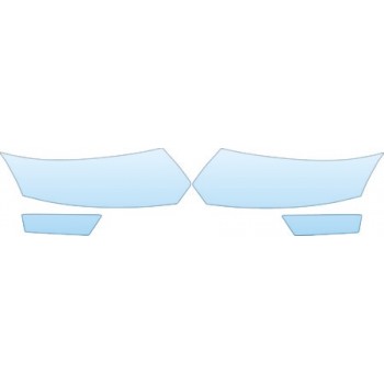 2006 SATURN ION SEDAN 1 Headlights Fog Lights Kit - PRECUT PPF CLEAR BRA WRAP