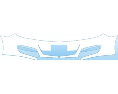 PAINT PROTECTION KIT - 2009 SATURN AURA GREEN LINE BUMPER (PLATE CUT OUT) KIT - PRECUT PPF CLEAR BRA WRAP