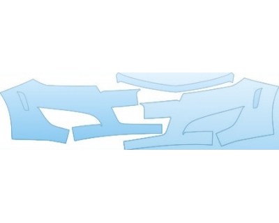 PAINT PROTECTION KIT - 2010 SATURN ASTRA SEDAN XE BUMPER WITH PLATE CUT OUT KIT - PRECUT PPF CLEAR BRA WRAP