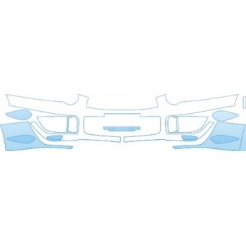 PAINT PROTECTION KIT - 2005 SUBARU IMPREZA WRX STI BUMPER STI KIT - PRECUT PPF CLEAR BRA WRAP