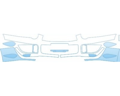 PAINT PROTECTION KIT - 2005 SUBARU IMPREZA WRX STI BUMPER STI KIT - PRECUT PPF CLEAR BRA WRAP