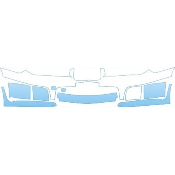 PAINT PROTECTION KIT - 2007 SUBARU IMPREZA WRX TR SEDAN BUMPER KIT - PRECUT PPF CLEAR BRA WRAP