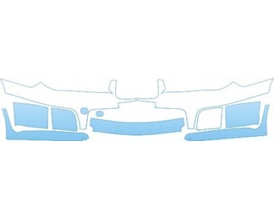 PAINT PROTECTION KIT - 2007 SUBARU IMPREZA WRX TR SEDAN BUMPER KIT - PRECUT PPF CLEAR BRA WRAP