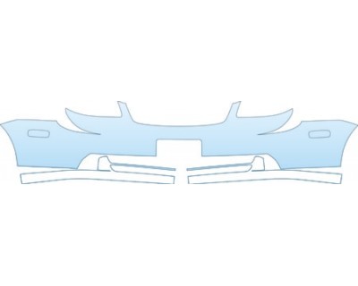PAINT PROTECTION KIT - 2007 SUZUKI FORENZA WAGON BUMPER (PLATE CUT OUT) KIT - PRECUT PPF CLEAR BRA WRAP