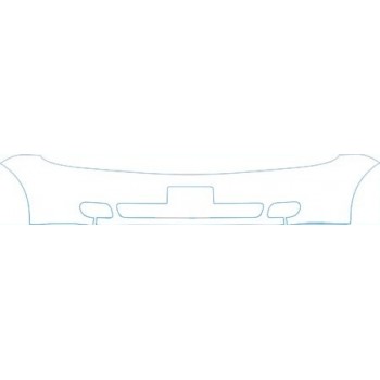 PAINT PROTECTION KIT - 2005 SUZUKI RENO WAGON BUMPER (PLATE CUT OUT) KIT - PRECUT PPF CLEAR BRA WRAP