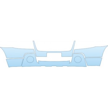 PAINT PROTECTION KIT - 2008 SUZUKI GRAND VITARA LUXURY BUMPER (PLATE CUT OUT) KIT - PRECUT PPF CLEAR BRA WRAP