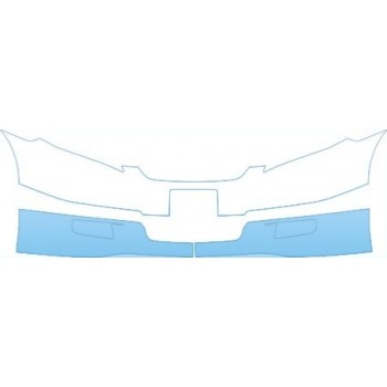 PAINT PROTECTION KIT - 2008 TOYOTA CAMRY SE LOWER BUMPER (PLATE CUT OUT) KIT - PRECUT PPF CLEAR BRA WRAP