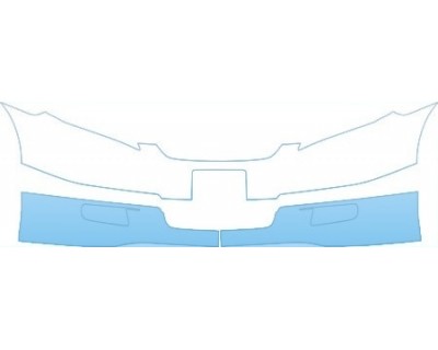 PAINT PROTECTION KIT - 2007 TOYOTA CAMRY SE LOWER BUMPER (PLATE CUT OUT) KIT - PRECUT PPF CLEAR BRA WRAP