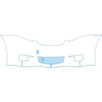 PAINT PROTECTION KIT - 2007 TOYOTA CAMRY CE LOWER BUMPER (TOW HOOK) KIT - PRECUT PPF CLEAR BRA WRAP