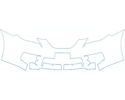 PAINT PROTECTION KIT - 2008 TOYOTA CAMRY SOLARA CONVERTIBLE BASE BUMPER WITH PLATE CUT OUT KIT - PRECUT PPF CLEAR BRA WRAP
