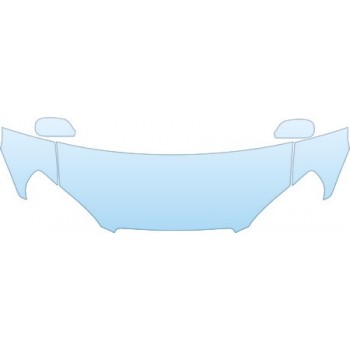 2005 TOYOTA COROLLA XRS  Hood Fender Mirror Kit - PRECUT PPF CLEAR BRA WRAP