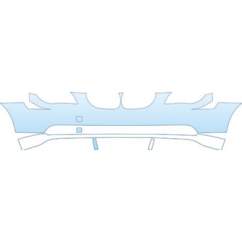 2007 BMW 5 SERIES  BUMPER WITHOUT HEADLAMP WASHERS