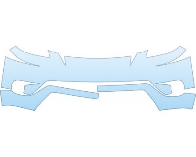 PAINT PROTECTION KIT - 2006 TOYOTA MATRIX XR BUMPER WITH AIR DAMS KIT - PRECUT PPF CLEAR BRA WRAP
