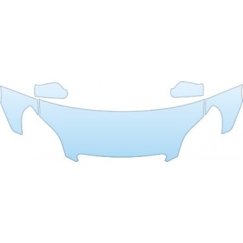 2005 TOYOTA MATRIX BASE  Hood Fender Mirror Kit - PRECUT PPF CLEAR BRA WRAP