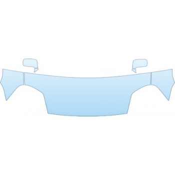 2005 TOYOTA MR2 XR  Hood Fender Mirror Kit - PRECUT PPF CLEAR BRA WRAP