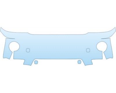 PAINT PROTECTION KIT - 2005 TOYOTA HIGHLANDER BASE UPPER BUMPER KIT - PRECUT PPF CLEAR BRA WRAP