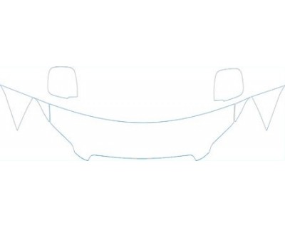 2005 TOYOTA HIGHLANDER BASE  Hood Fender Mirror Kit - PRECUT PPF CLEAR BRA WRAP