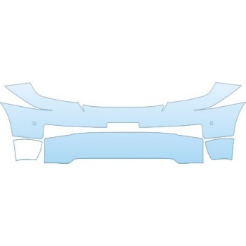 PAINT PROTECTION KIT - 2010 TOYOTA LAND CRUISER SPORT  BUMPER WITH SENSORS CUT OUT KIT - PRECUT PPF CLEAR BRA WRAP