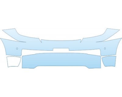 PAINT PROTECTION KIT - 2009 TOYOTA LAND CRUISER SPORT BUMPER WITH SENSORS CUT OUT KIT - PRECUT PPF CLEAR BRA WRAP