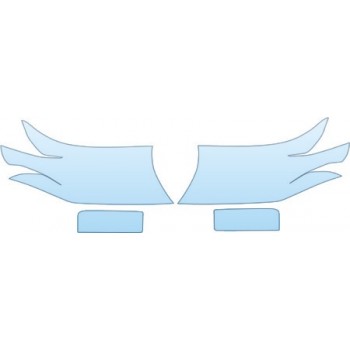 Precut PPF Kit – Clear Bra Paint Protection Film 2009 TOYOTA LAND CRUISER SPORT Headlights Fog Lights Kit - PRECUT PPF CLEAR BRA WRAP