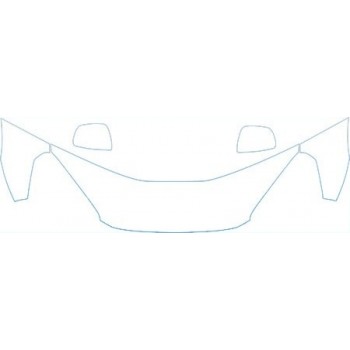 2004 TOYOTA RAV4 BASE MODEL  Hood Fender Mirror Kit - PRECUT PPF CLEAR BRA WRAP