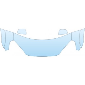 2004 TOYOTA RAV4 BASE MODEL  Hood Fender Mirror With Flare Kit - PRECUT PPF CLEAR BRA WRAP
