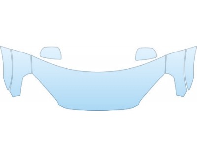 2004 TOYOTA RAV4 BASE MODEL  Hood Fender Mirror With Flare Kit - PRECUT PPF CLEAR BRA WRAP
