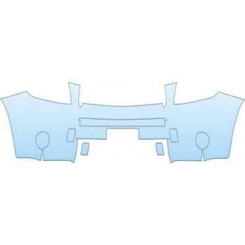 PAINT PROTECTION KIT - 2006 TOYOTA RAV4 LIMITED UPPER BUMPER (PLATE CUT OUT) KIT - PRECUT PPF CLEAR BRA WRAP