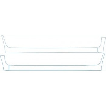 PAINT PROTECTION KIT - 2008 TOYOTA RAV4 BASE ROCKERS (WITH MUD FLAPS) KIT - PRECUT PPF CLEAR BRA WRAP