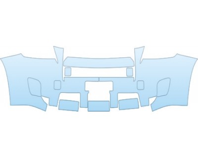 PAINT PROTECTION KIT - 2010 TOYOTA RAV4 BASE  BUMPER WITH PLATE CUT OUT KIT - PRECUT PPF CLEAR BRA WRAP