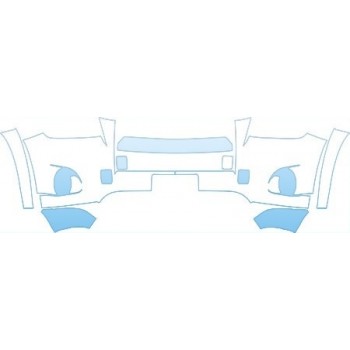 PAINT PROTECTION KIT - 2010 TOYOTA RAV4 LIMITED  BUMPER WITH PLATE CUT OUT(LIMITED) KIT - PRECUT PPF CLEAR BRA WRAP