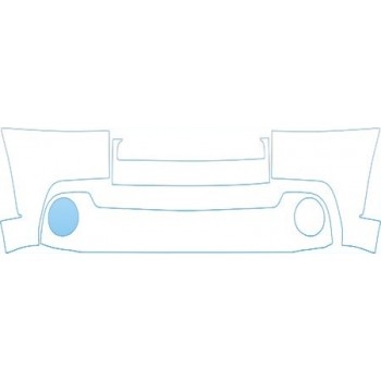 PAINT PROTECTION KIT - 2005 TOYOTA TUNDRA BUMPER WITH CHROME TRIM KIT - PRECUT PPF CLEAR BRA WRAP