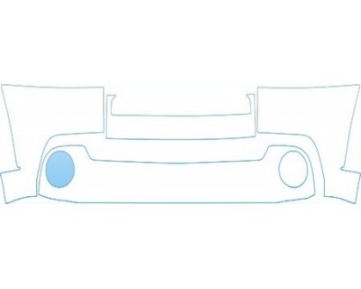 PAINT PROTECTION KIT - 2003 TOYOTA TUNDRA BUMPER WITH CHROME TRIM KIT - PRECUT PPF CLEAR BRA WRAP