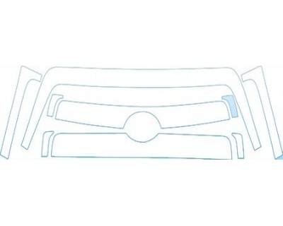 PAINT PROTECTION KIT - 2003 TOYOTA TUNDRA GRILLE KIT - PRECUT PPF CLEAR BRA WRAP