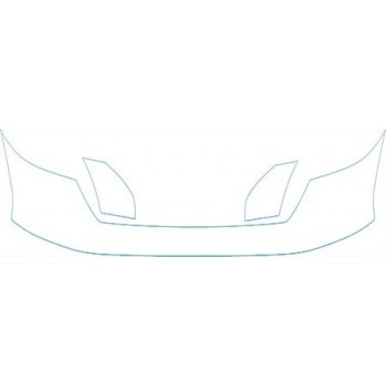 PAINT PROTECTION KIT - 2008 TOYOTA TUNDRA REGULAR CAB SR5 UPPER BUMPER KIT - PRECUT PPF CLEAR BRA WRAP