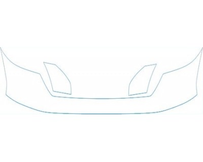 PAINT PROTECTION KIT - 2008 TOYOTA TUNDRA REGULAR CAB SR5 UPPER BUMPER KIT - PRECUT PPF CLEAR BRA WRAP