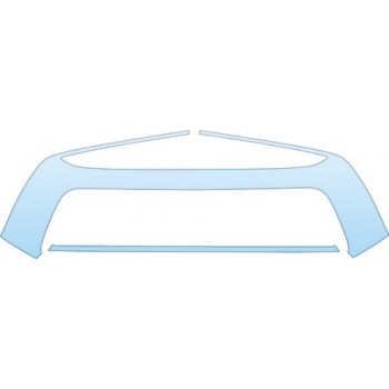 PAINT PROTECTION KIT - 2008 TOYOTA TUNDRA REGULAR CAB SR5 GRILLE KIT - PRECUT PPF CLEAR BRA WRAP