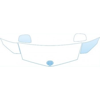 2009 TOYOTA PRIUS BASE  Hood Fender Mirror Kit(less coverage) - PRECUT PPF CLEAR BRA WRAP