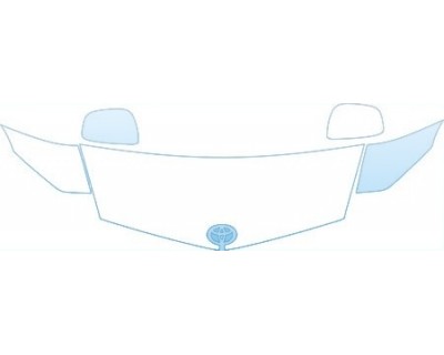 2009 TOYOTA PRIUS BASE  Hood Fender Mirror Kit(less coverage) - PRECUT PPF CLEAR BRA WRAP