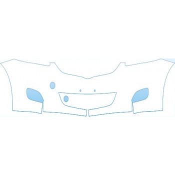 PAINT PROTECTION KIT - 2008 TOYOTA YARIS SEDAN BASE LOWER BUMPER KIT - PRECUT PPF CLEAR BRA WRAP