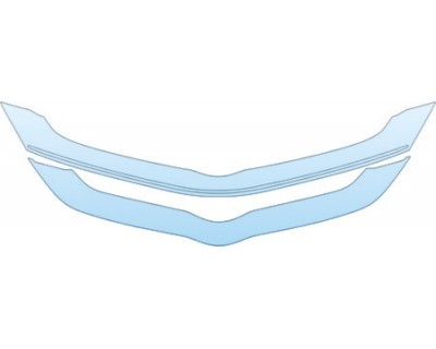 PAINT PROTECTION KIT - 2010 TOYOTA YARIS SEDAN BASE GRILLE KIT - PRECUT PPF CLEAR BRA WRAP