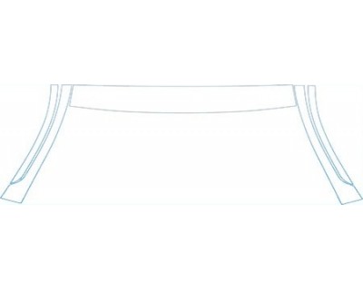 PAINT PROTECTION KIT - 2010 TOYOTA YARIS SEDAN BASE ROOF A-PILLAR KIT - PRECUT PPF CLEAR BRA WRAP