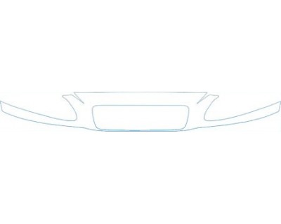 PAINT PROTECTION KIT - 2001 VOLVO S60 GRILLE- WO WASHERS - PRECUT PPF CLEAR BRA WRAP