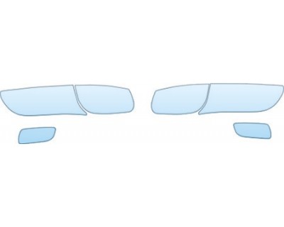 2001 VOLVO S60  HEADLIGHTS- FOG LIGHTS - PRECUT PPF CLEAR BRA WRAP