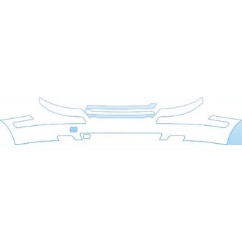 PAINT PROTECTION KIT - 2007 VOLVO V70 TURBO TURBO UPPER BUMPER KIT - PRECUT PPF CLEAR BRA WRAP