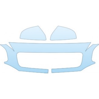 PAINT PROTECTION KIT - 2004 VOLVO S80 MIRROR GRILLE KIT - PRECUT PPF CLEAR BRA WRAP