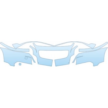 PAINT PROTECTION KIT - 2010 VOLVO S40 2.4I  BUMPER KIT - PRECUT PPF CLEAR BRA WRAP