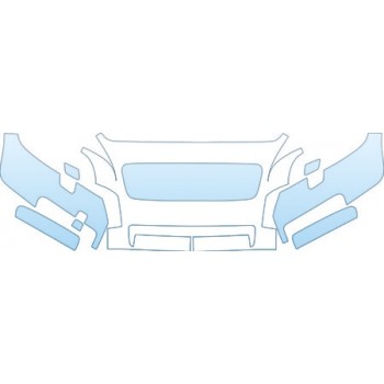 PAINT PROTECTION KIT - 2009 VOLVO C30 R-DESIGN UPPER BUMPER WITH WASHERS KIT - PRECUT PPF CLEAR BRA WRAP